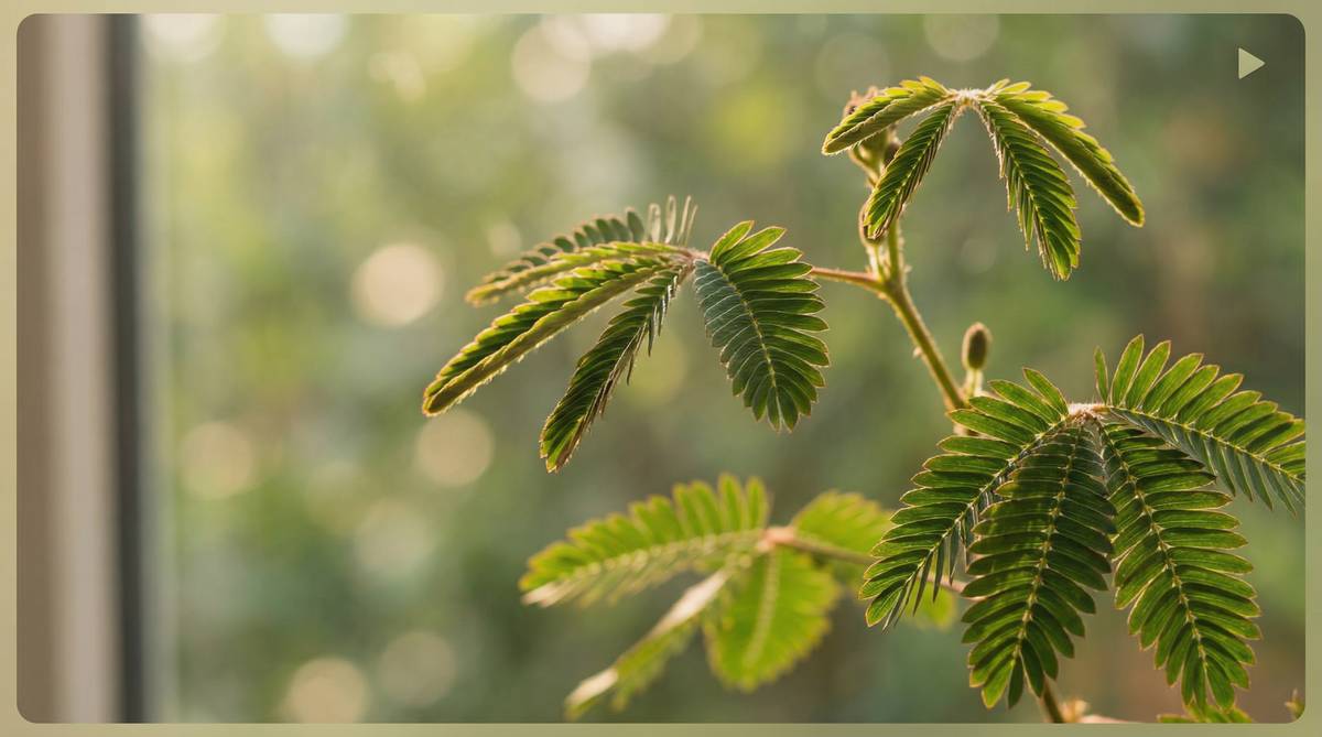 91植物视频：含羞草触碰反应视频